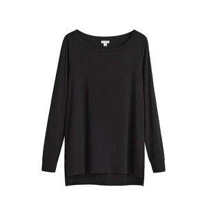 Cuyana Black Long-Sleeve Tee